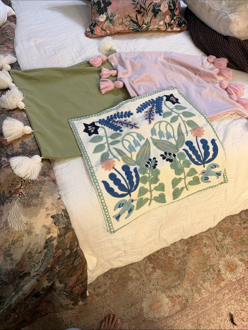 Set of three pillow covers for home decor